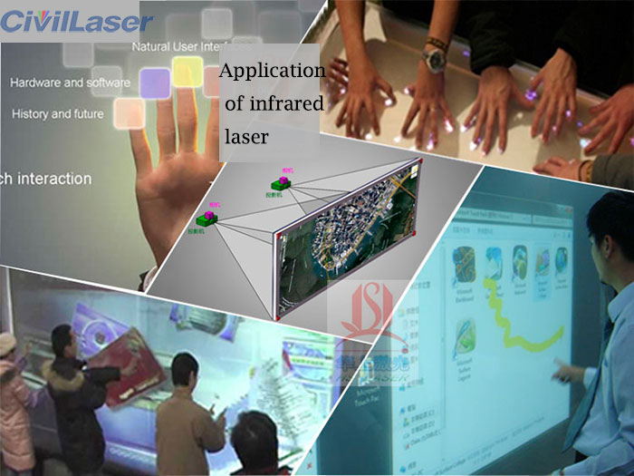 Multi Point Touch Screen 808nm Interactive Projection Trapezoid Laser Module Line